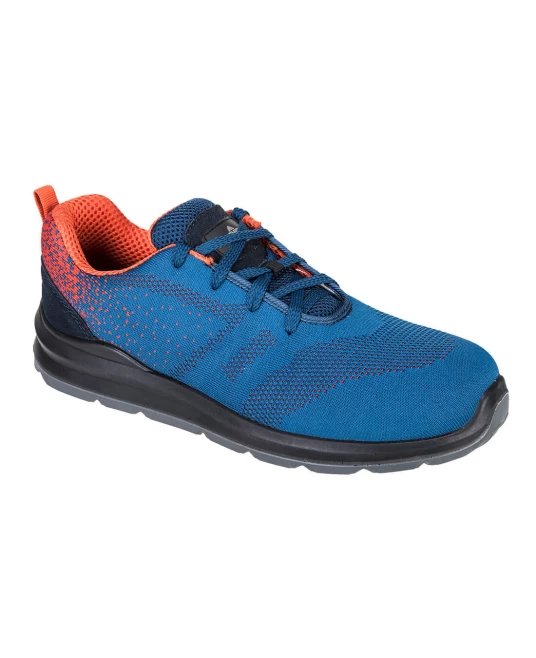 Pantofi de protectie sport S1P, Albastru si portocaliu Pantofi de protectie sport S1P, Albastru si portocaliu